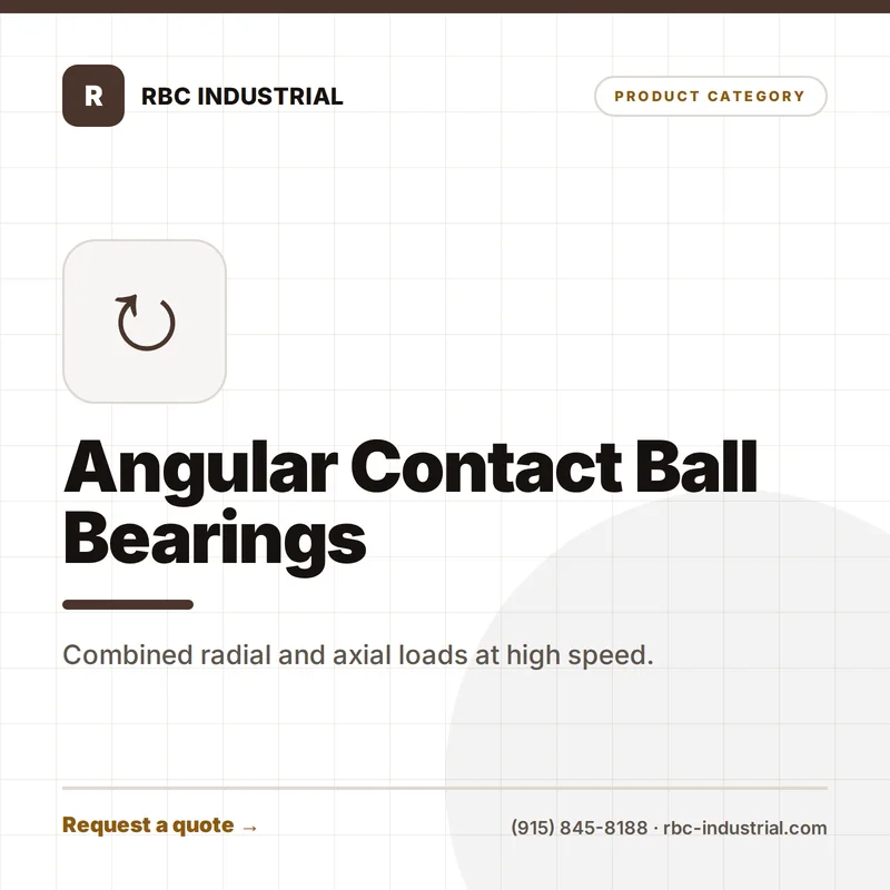 Angular Contact Ball Bearings