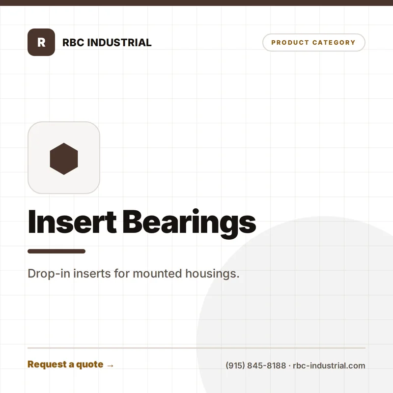 Insert Bearings