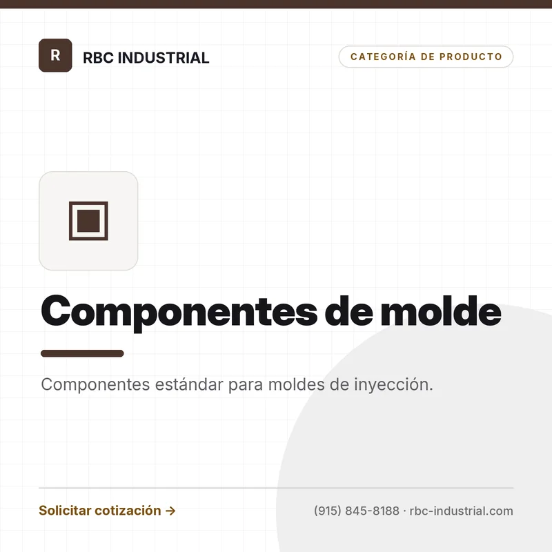 Componentes de molde