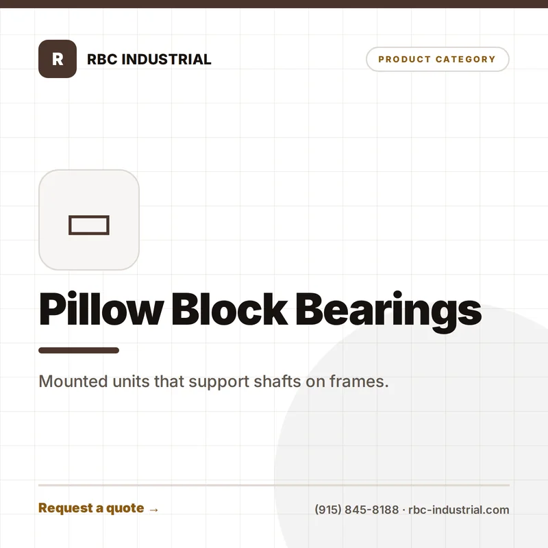 Pillow Block Bearings