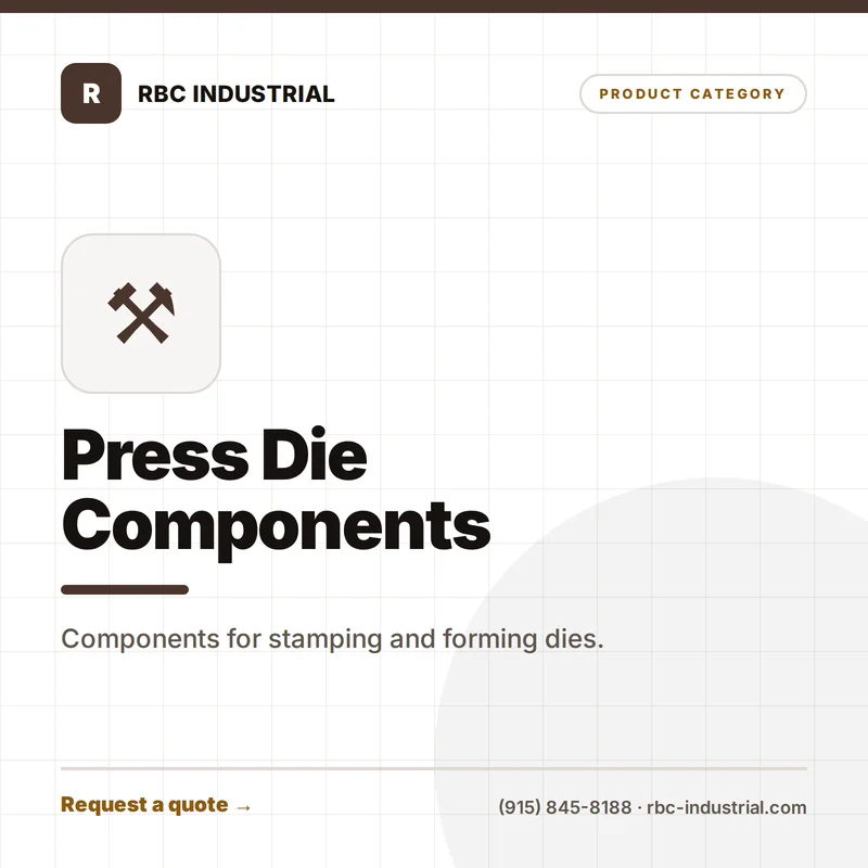 Press Die Components