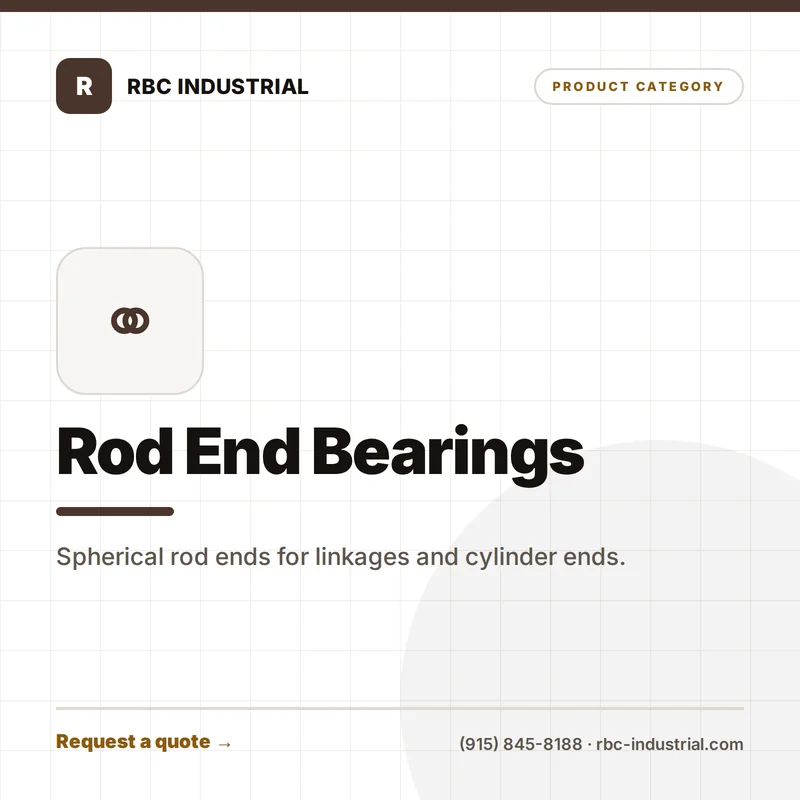 Rod End Bearings