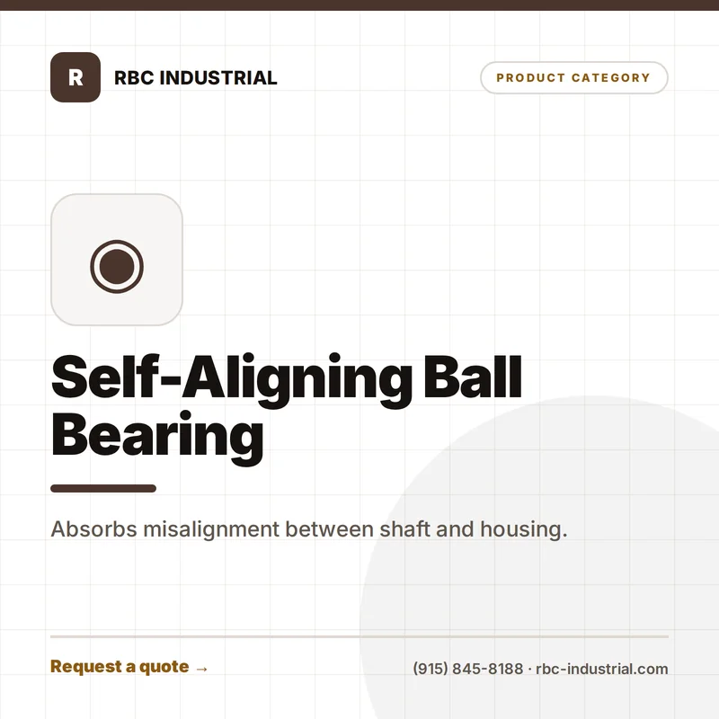Self-Aligning Ball Bearing