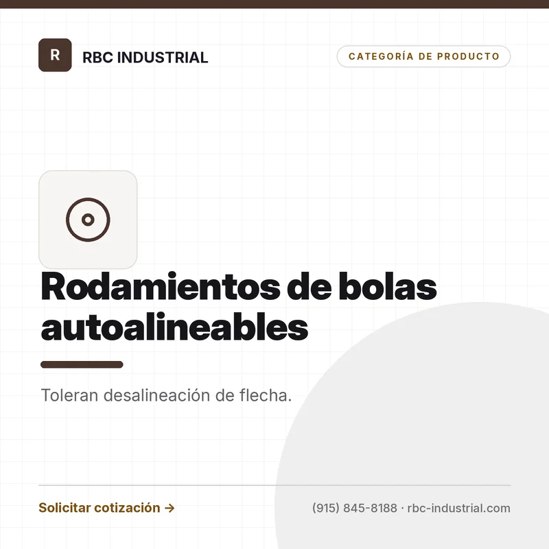 Rodamientos de Bolas Autoalineables