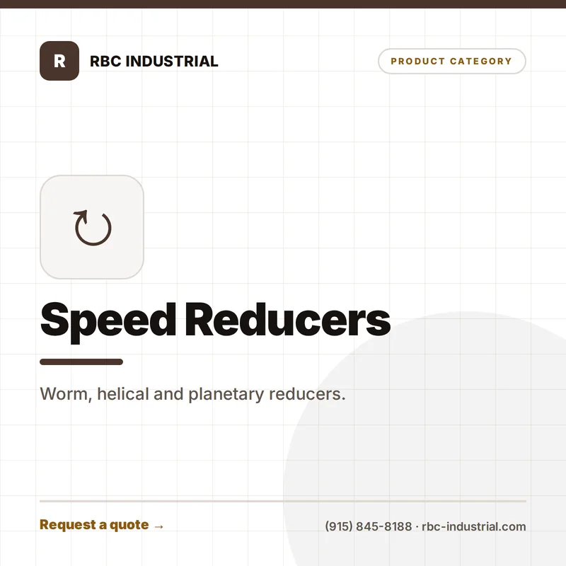 Speed Reducers