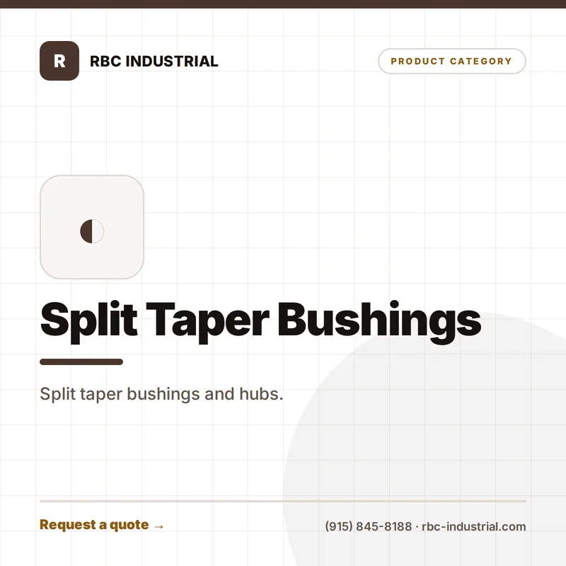 Split Taper Bushings