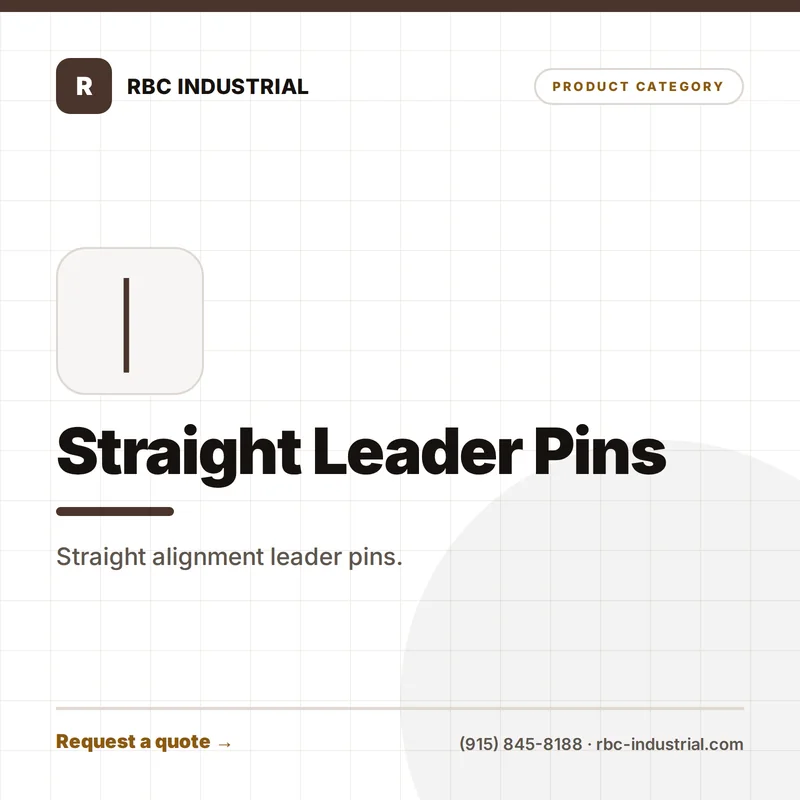 Straight Leader Pins