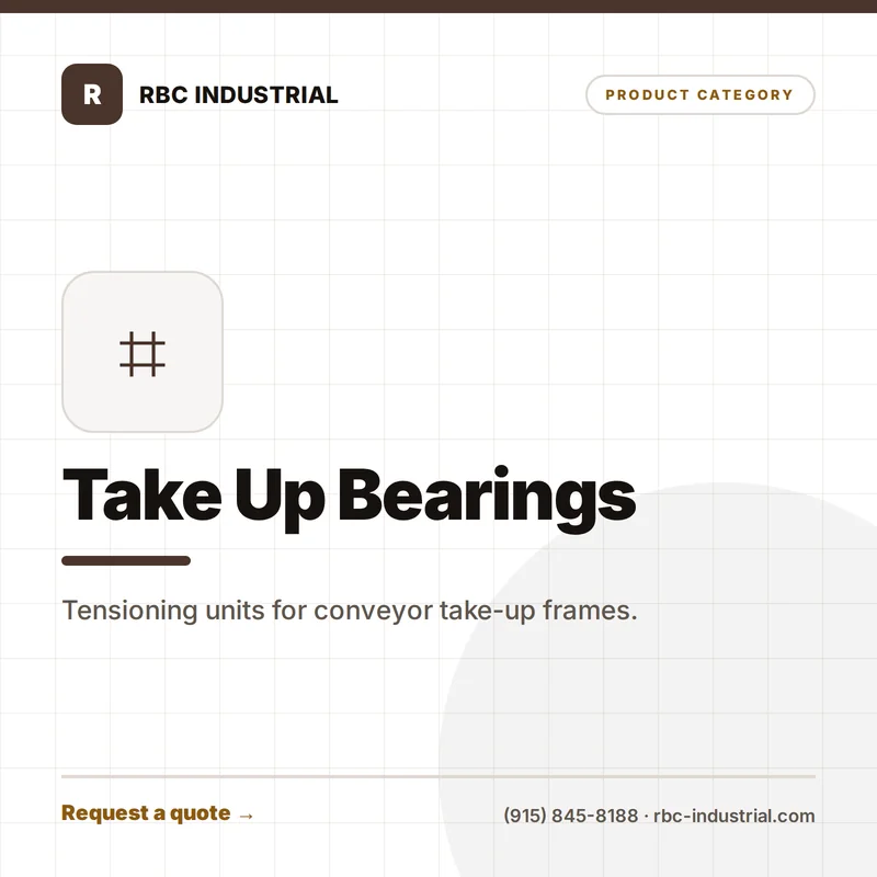 Take Up Bearings