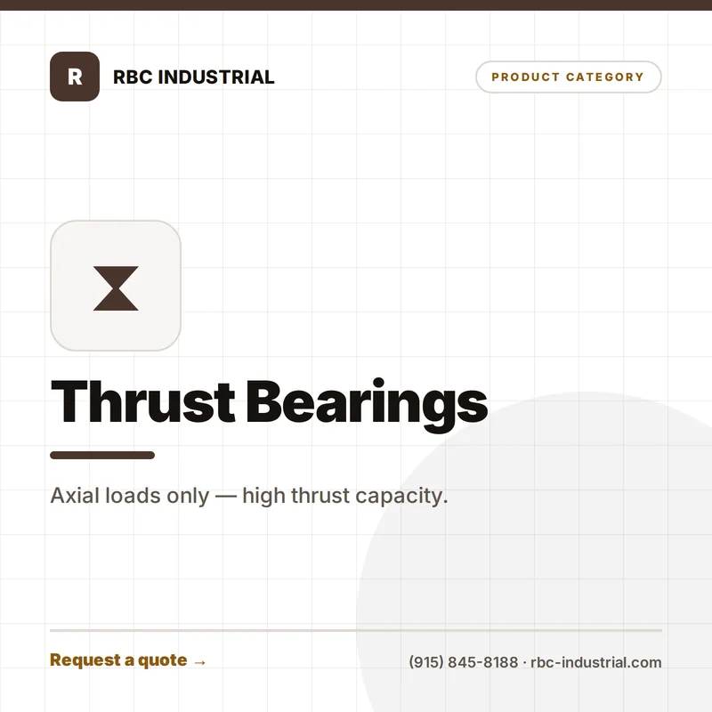 Thrust Bearings