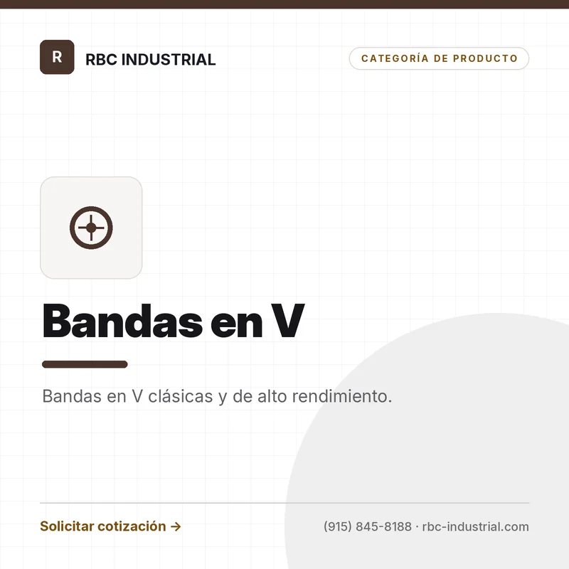 Bandas en V