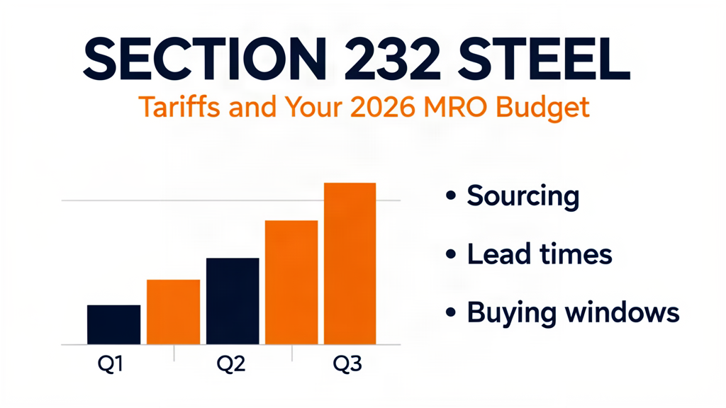 Section 232 Steel Tariffs: What the August Expansion Means for Your MRO Budget