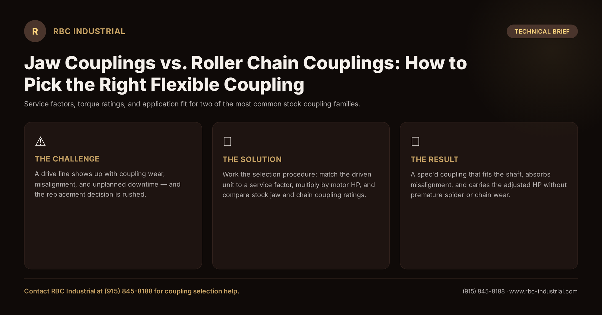 Jaw Couplings vs. Roller Chain Couplings: How to Pick the Right Flexible Coupling