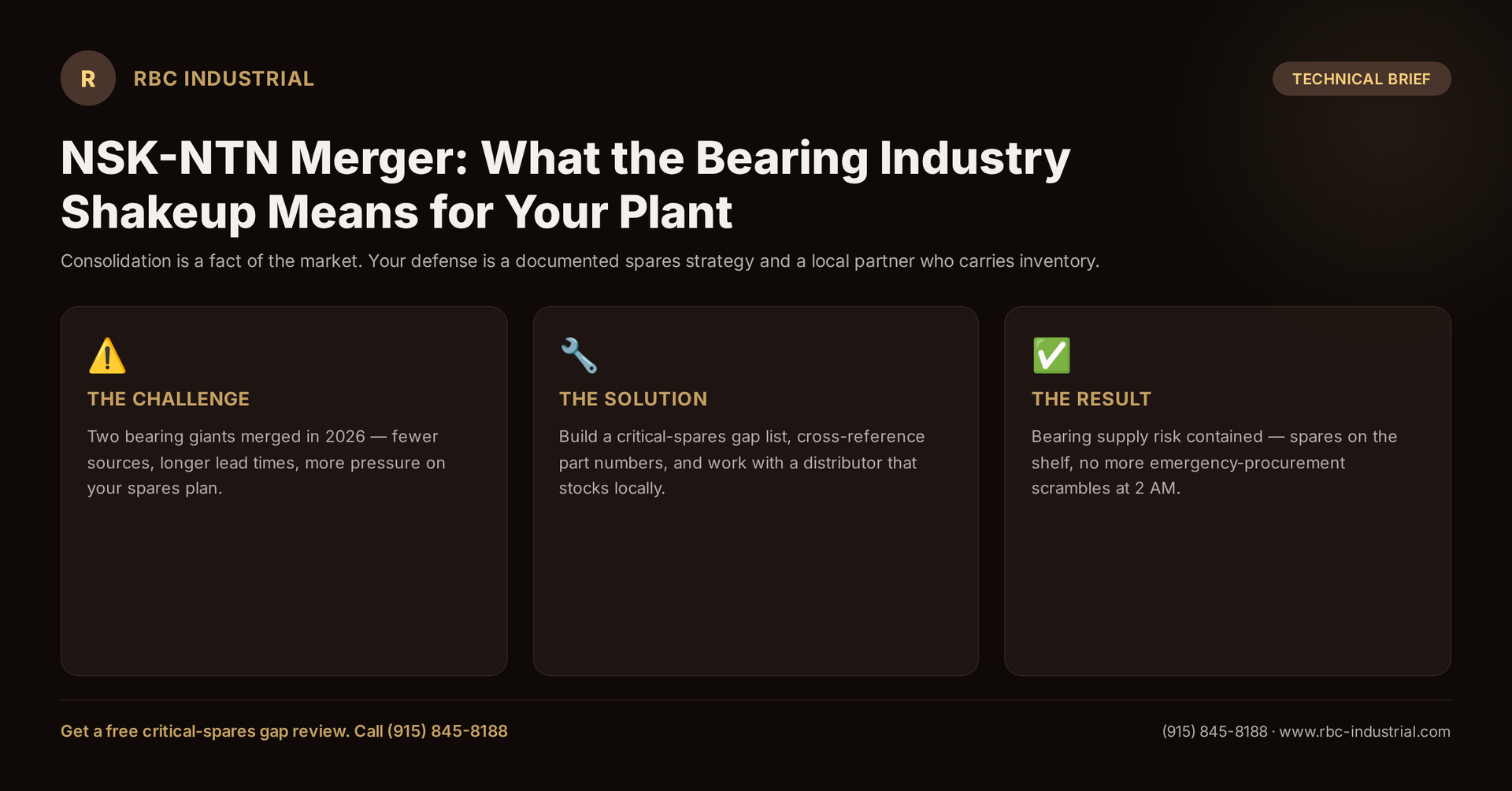 NSK-NTN Merger: What the Bearing Industry Shakeup Means for Your Plant